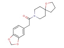 8-(1,3-benzodioxol-5-ylacetyl)-1-oxa-8-azaspiro[4.5]decane