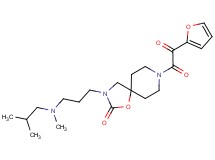 8-[2-furyl(oxo)acetyl]-3-{3-[isobutyl(methyl)amino]propyl}-1-oxa-3,8-diazaspiro[4.5]decan-2-one