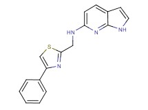 N-[(4-phenyl-1,3-thiazol-2-yl)methyl]-1H-pyrrolo[2,3-b]pyridin-6-amine