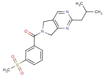 2-isobutyl-6-[3-(methylsulfonyl)benzoyl]-6,7-dihydro-5H-pyrrolo[3,4-d]pyrimidine