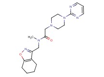 N-methyl-2-[4-(2-pyrimidinyl)-1-piperazinyl]-N-(4,5,6,7-tetrahydro-1,2-benzisoxazol-3-ylmethyl)acetamide