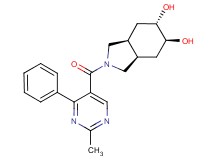 (3aR*,5S*,6S*,7aS*)-2-[(2-methyl-4-phenyl-5-pyrimidinyl)carbonyl]octahydro-1H-isoindole-5,6-diol