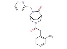 (1S*,5R*)-3-[(2-methylphenyl)acetyl]-6-(2-pyridinylmethyl)-3,6-diazabicyclo[3.2.2]nonan-7-one