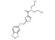2-[(1,3-benzodioxol-5-yloxy)methyl]-N-(2-hydroxyethyl)-N-propyl-1,3-oxazole-4-carboxamide