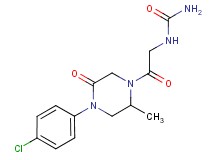 N-{2-[4-(4-chlorophenyl)-2-methyl-5-oxo-1-piperazinyl]-2-oxoethyl}urea