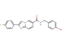 2-(4-fluorophenyl)-N-(4-hydroxybenzyl)imidazo[1,2-a]pyridine-6-carboxamide