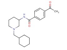 4-acetyl-N-[1-(cyclohexylmethyl)-3-piperidinyl]benzamide