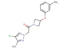 4-chloro-3-methyl-1-{2-[3-(3-methylphenoxy)-1-azetidinyl]-2-oxoethyl}-1H-pyrazole