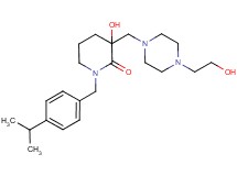 3-hydroxy-3-{[4-(2-hydroxyethyl)piperazin-1-yl]methyl}-1-(4-isopropylbenzyl)piperidin-2-one