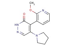 4-(2-methoxypyridin-3-yl)-5-pyrrolidin-1-ylpyridazin-3(2H)-one