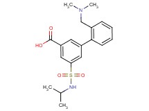 2'-[(dimethylamino)methyl]-5-[(isopropylamino)sulfonyl]biphenyl-3-carboxylic acid