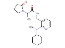 N-({2-[cyclohexyl(methyl)amino]-3-pyridinyl}methyl)-2-(2-oxo-1-pyrrolidinyl)propanamide