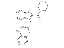 N-methyl-1-(3-methyl-4-pyridinyl)-N-{[2-(4-morpholinylcarbonyl)imidazo[1,2-a]pyridin-3-yl]methyl}methanamine