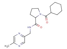 1-(cyclohexylcarbonyl)-N-[(5-methylpyrazin-2-yl)methyl]pyrrolidine-2-carboxamide