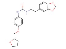N-[2-(1,3-benzodioxol-5-yl)ethyl]-N'-[4-(tetrahydrofuran-2-ylmethoxy)phenyl]urea