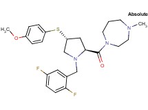 1-{(4R)-1-(2,5-difluorobenzyl)-4-[(4-methoxyphenyl)thio]-L-prolyl}-4-methyl-1,4-diazepane