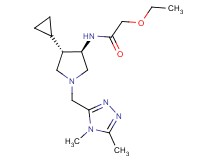 N-{rel-(3R,4S)-4-cyclopropyl-1-[(4,5-dimethyl-4H-1,2,4-triazol-3-yl)methyl]-3-pyrrolidinyl}-2-ethoxyacetamide hydrochloride