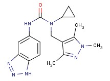 N'-1H-1,2,3-benzotriazol-5-yl-N-cyclopropyl-N-[(1,3,5-trimethyl-1H-pyrazol-4-yl)methyl]urea