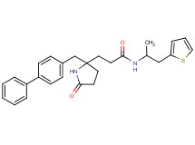 3-[2-(4-biphenylylmethyl)-5-oxo-2-pyrrolidinyl]-N-[1-methyl-2-(2-thienyl)ethyl]propanamide