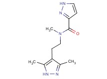 N-[2-(3,5-dimethyl-1H-pyrazol-4-yl)ethyl]-N-methyl-1H-pyrazole-3-carboxamide trifluoroacetate