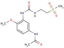N-{4-methoxy-3-[({[2-(methylsulfonyl)ethyl]amino}carbonyl)amino]phenyl}acetamide