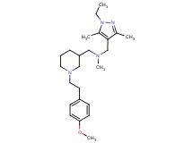 1-(1-ethyl-3,5-dimethyl-1H-pyrazol-4-yl)-N-({1-[2-(4-methoxyphenyl)ethyl]-3-piperidinyl}methyl)-N-methylmethanamine