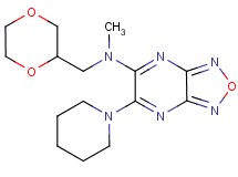 N-(1,4-dioxan-2-ylmethyl)-N-methyl-6-(1-piperidinyl)[1,2,5]oxadiazolo[3,4-b]pyrazin-5-amine
