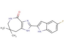 2-(5-fluoro-1H-indol-2-yl)-7,7-dimethyl-5,6,7,8-tetrahydroimidazo[4,5-c]azepin-4(1H)-one