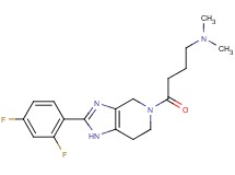 4-[2-(2,4-difluorophenyl)-1,4,6,7-tetrahydro-5H-imidazo[4,5-c]pyridin-5-yl]-N,N-dimethyl-4-oxobutan-1-amine