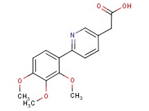 [6-(2,3,4-trimethoxyphenyl)pyridin-3-yl]acetic acid