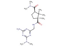 (1S*,3R*)-N~1~-{[4-amino-6-(dimethylamino)-1,3,5-triazin-2-yl]methyl}-N~3~,N~3~,1,2,2-pentamethyl-1,3-cyclopentanedicarboxamide