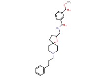 methyl 3-[({[8-(3-phenylpropyl)-1-oxa-8-azaspiro[4.5]dec-2-yl]methyl}amino)carbonyl]benzoate