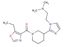2-(2-{1-[(5-ethyl-1,3-oxazol-4-yl)carbonyl]piperidin-3-yl}-1H-imidazol-1-yl)-N,N-dimethylethanamine