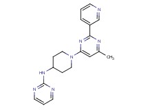 N-[1-(6-methyl-2-pyridin-3-ylpyrimidin-4-yl)piperidin-4-yl]pyrimidin-2-amine