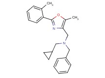 N-benzyl-1-cyclopropyl-N-{[5-methyl-2-(2-methylphenyl)-1,3-oxazol-4-yl]methyl}methanamine