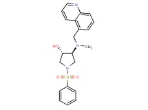 (3S*,4S*)-4-[methyl(5-quinolinylmethyl)amino]-1-(phenylsulfonyl)-3-pyrrolidinol