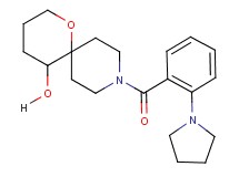 9-[2-(1-pyrrolidinyl)benzoyl]-1-oxa-9-azaspiro[5.5]undecan-5-ol