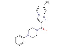 7-methyl-2-[(4-phenyl-1-piperazinyl)carbonyl]imidazo[1,2-a]pyridine bis(trifluoroacetate)