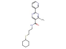 N-[3-(cyclohexylthio)propyl]-4-methyl-2-pyridin-3-ylpyrimidine-5-carboxamide