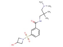 N-[3-(dimethylamino)-2,2-dimethylpropyl]-3-[(3-hydroxyazetidin-1-yl)sulfonyl]benzamide