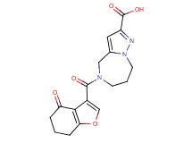 5-[(4-oxo-4,5,6,7-tetrahydro-1-benzofuran-3-yl)carbonyl]-5,6,7,8-tetrahydro-4H-pyrazolo[1,5-a][1,4]diazepine-2-carboxylic acid