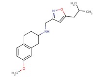N-[(5-isobutylisoxazol-3-yl)methyl]-7-methoxy-1,2,3,4-tetrahydronaphthalen-2-amine
