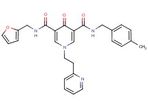 N-(2-furylmethyl)-N'-(4-methylbenzyl)-4-oxo-1-[2-(2-pyridinyl)ethyl]-1,4-dihydro-3,5-pyridinedicarboxamide