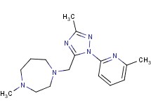 1-methyl-4-{[3-methyl-1-(6-methylpyridin-2-yl)-1H-1,2,4-triazol-5-yl]methyl}-1,4-diazepane