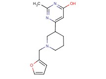 6-[1-(2-furylmethyl)-3-piperidinyl]-2-methyl-4-pyrimidinol