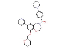4-[4-(1-piperidinyl)benzoyl]-7-(3-pyridinyl)-9-(tetrahydro-2H-pyran-2-ylmethoxy)-2,3,4,5-tetrahydro-1,4-benzoxazepine