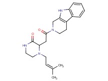 4-(3-methyl-2-buten-1-yl)-3-[2-oxo-2-(1,3,4,9-tetrahydro-2H-beta-carbolin-2-yl)ethyl]-2-piperazinone