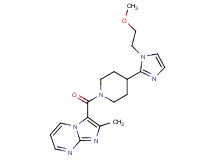 3-({4-[1-(2-methoxyethyl)-1H-imidazol-2-yl]piperidin-1-yl}carbonyl)-2-methylimidazo[1,2-a]pyrimidine