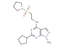 6-cyclopentyl-1-methyl-N-[2-(1-pyrrolidinylsulfonyl)ethyl]-1H-pyrazolo[3,4-d]pyrimidin-4-amine