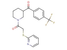 {1-[(2-pyridinylthio)acetyl]-3-piperidinyl}[4-(trifluoromethyl)phenyl]methanone